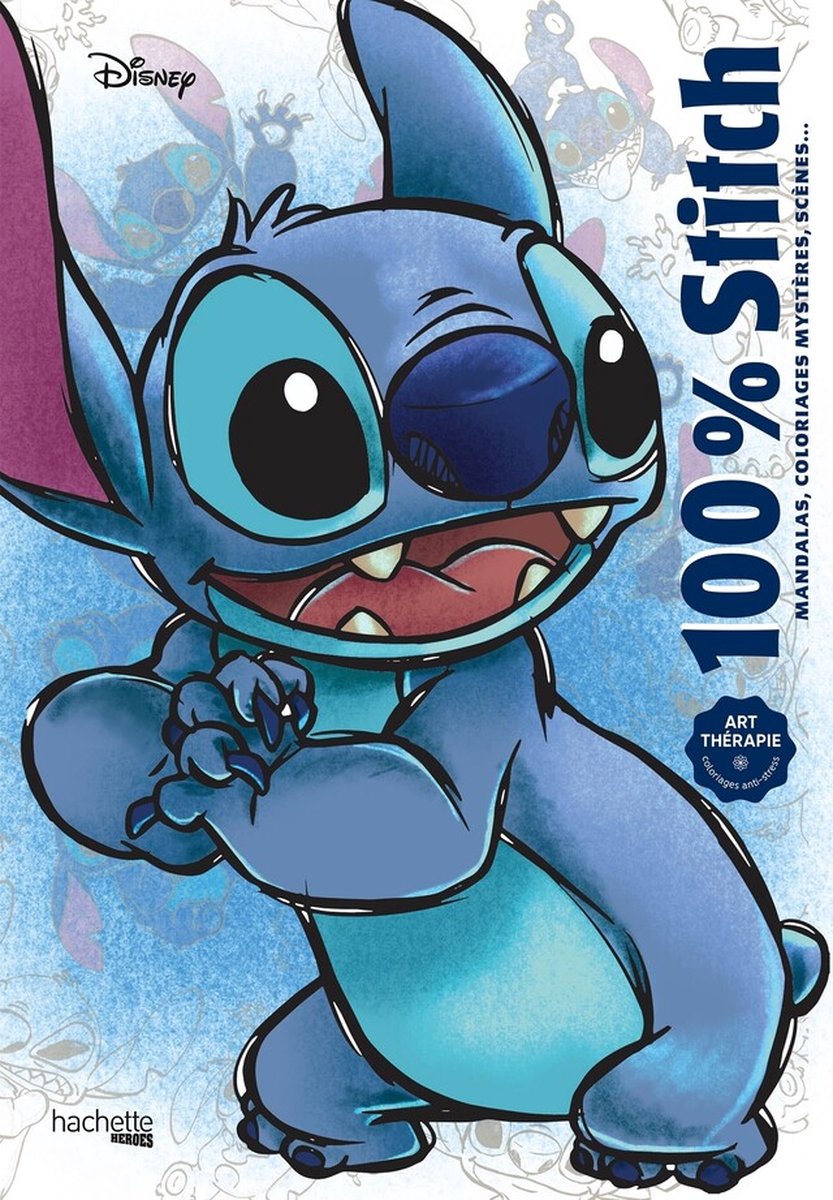 Hachette-Helden Disney 100 % Stich-Malbuch – Hachette – Malbuch für Erwachsene