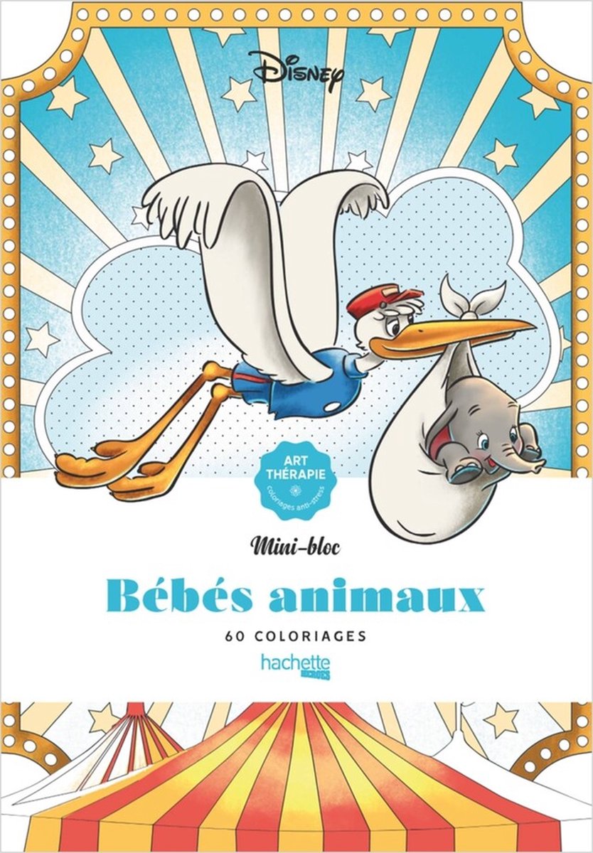 Hachette Heroes Disney Mini Bloc Bébés Animaux 60 Farben – Farbblock für Erwachsene