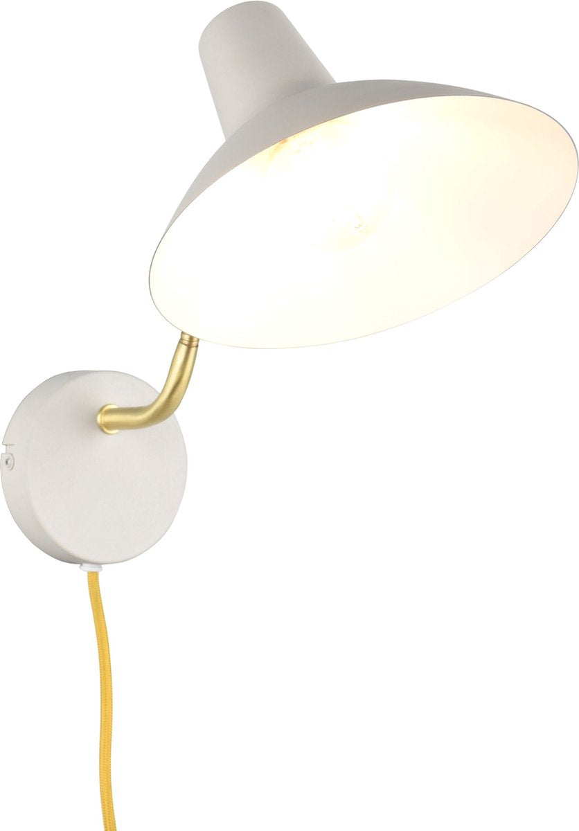 Trio Traveler - Wandleuchte - Grau Warm - exkl. 1x E27 4 W - Schnurschalter - Flexibel - Wandmontage - Flex - Anschließen