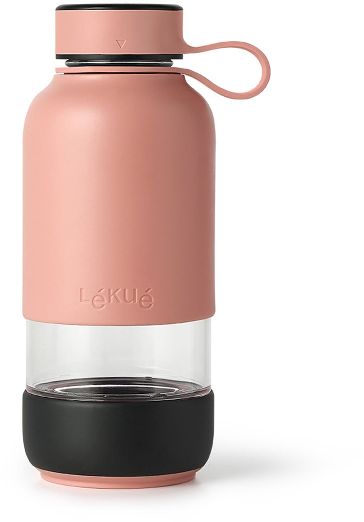 Lékué Trinkflasche zum Mitnehmen – 500 ml – Korallenrosa