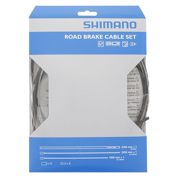 Shimano Bremskabel Set Race Edelstahl schwarz schwarz