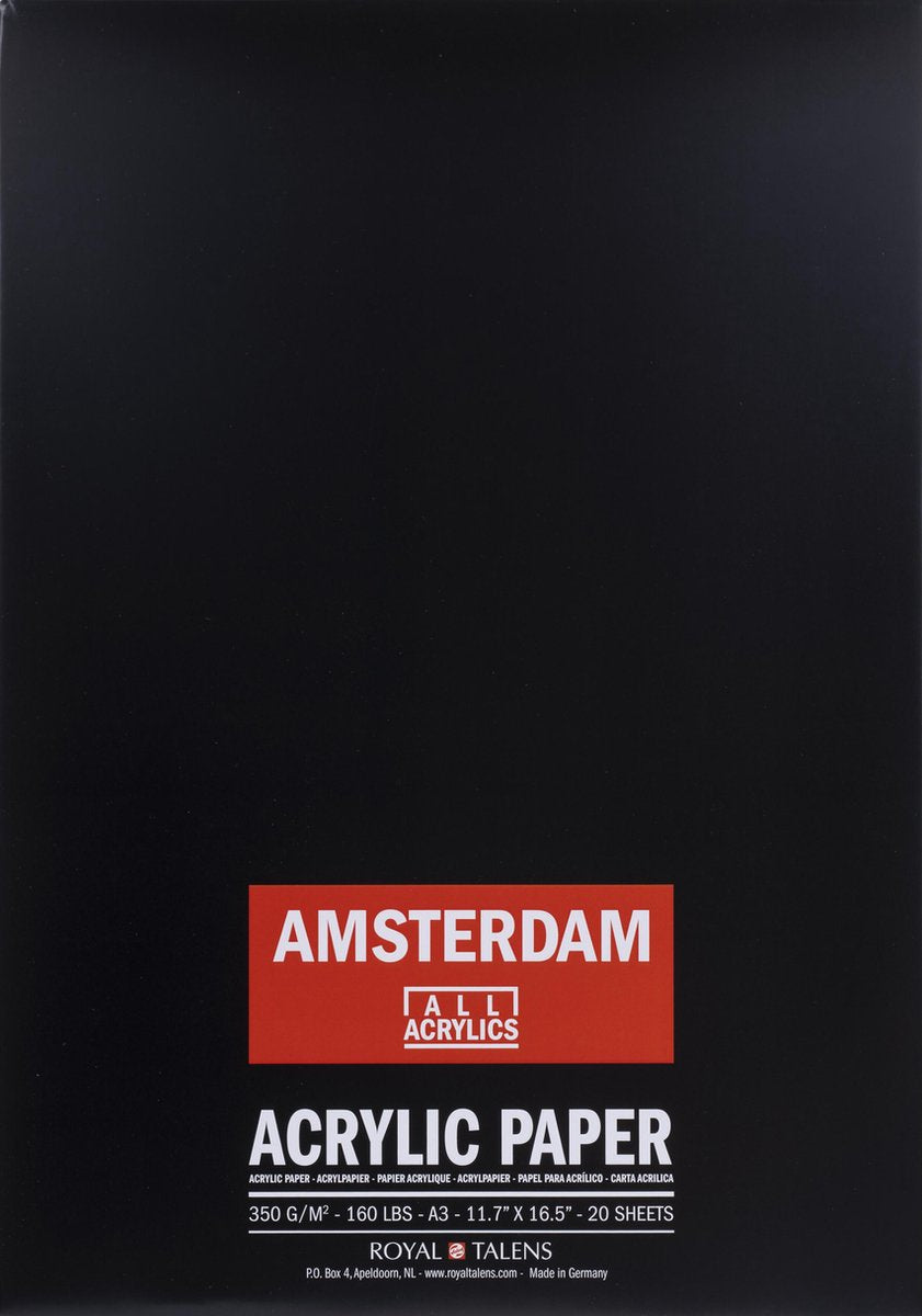 Amsterdamer Acrylpapier | 42 x 29,7 cm (A3), 350 g, 20 Blatt