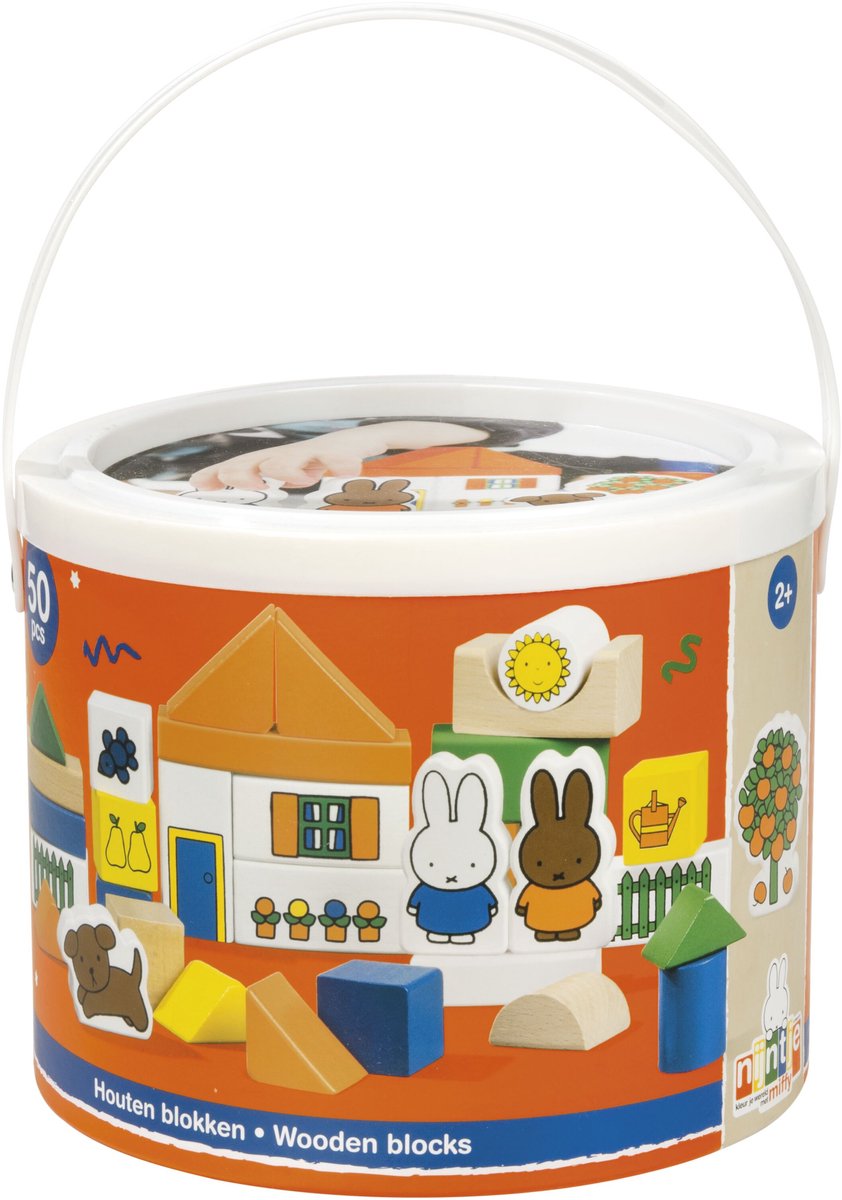 Bambolino Toys Blockton Wood Miffy, 50dlg.