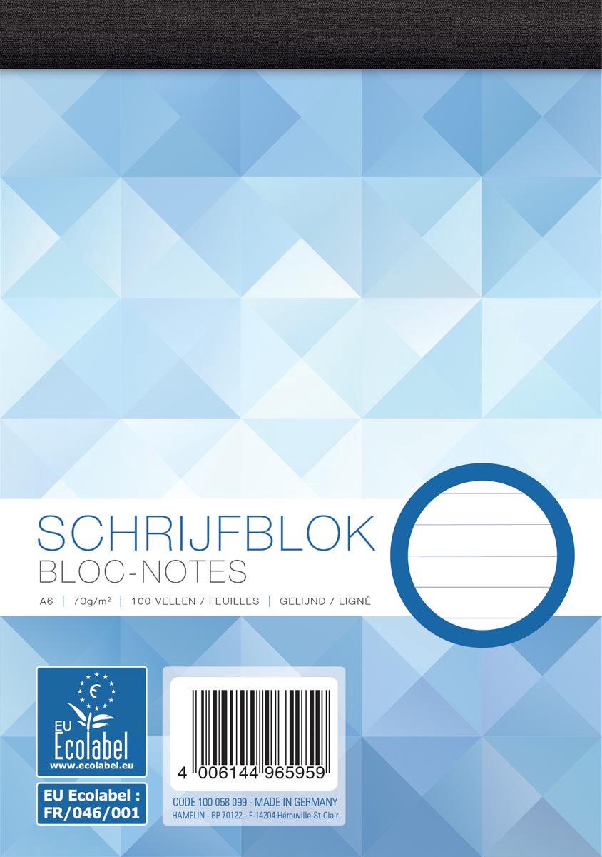 Work Work 5 Schreibblock Work liniert A6 100 Blatt
