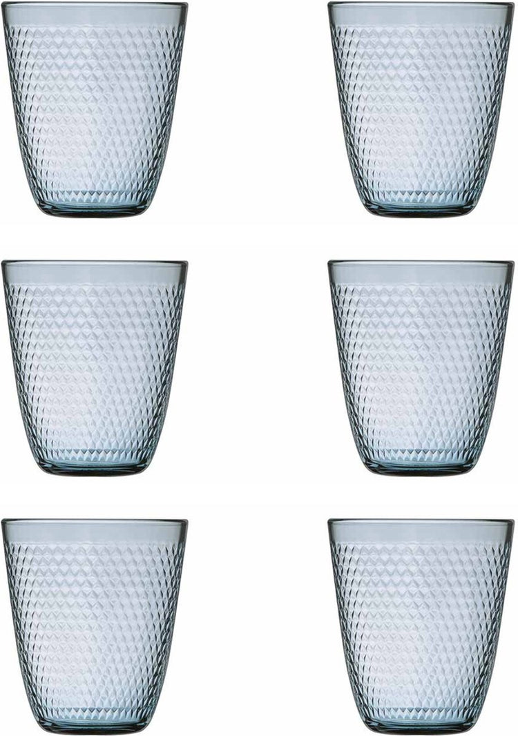 Arcoroc Pampille Colors – Becher blau – 30 cl – Set 6 – D8,6 x H9,7 cm