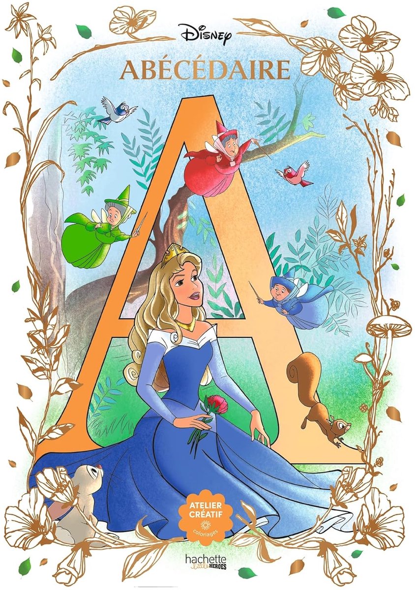 Hachette Helden Disney – Abécédaire – Malbuch für Erwachsene und Kinder