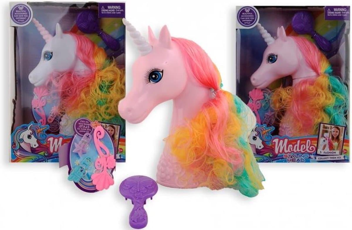 Einhornformat Kapuzenkopf -Styling -Kopf
