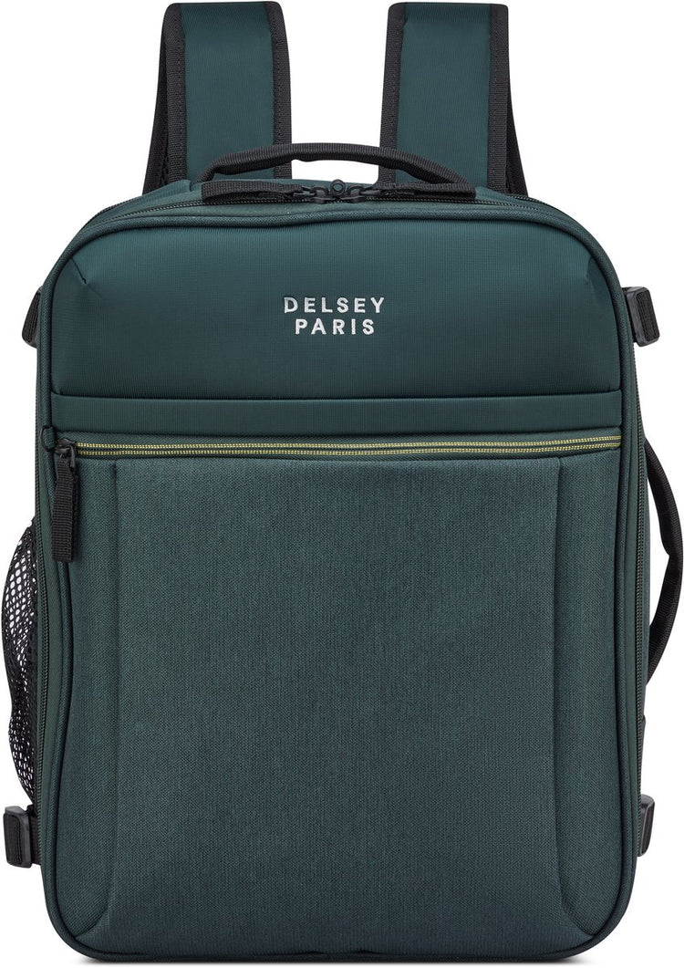 Delsey brochant 3 underseater rugzak 40 cm – 24l – 0,6 kg – gerecycled polyester – laptopvak 16” – smart sleeve – pine green