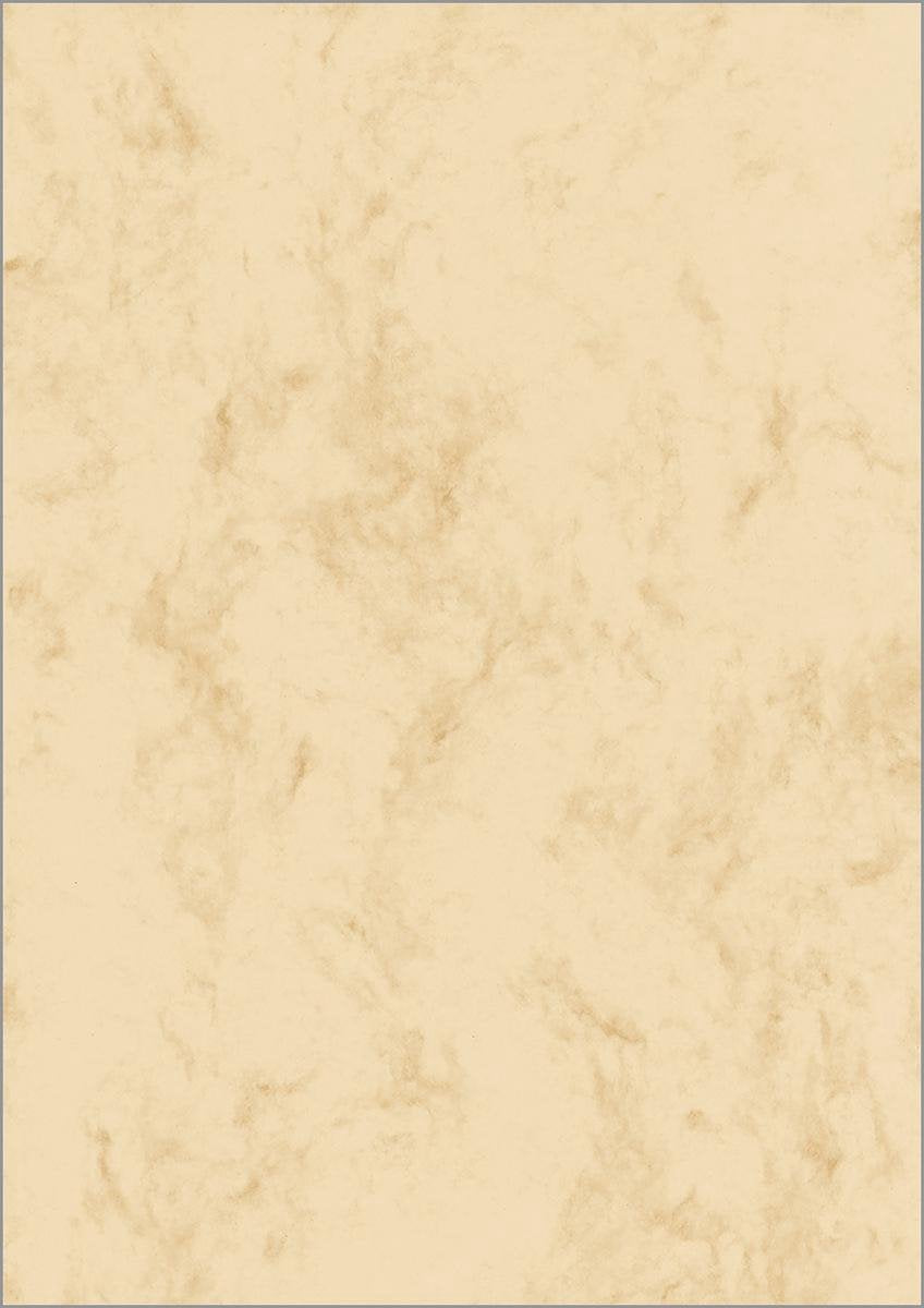 Sigel Designpapier – A4 – Marmorbeige – 90 Gramm – 100 Blatt – Si-DP372