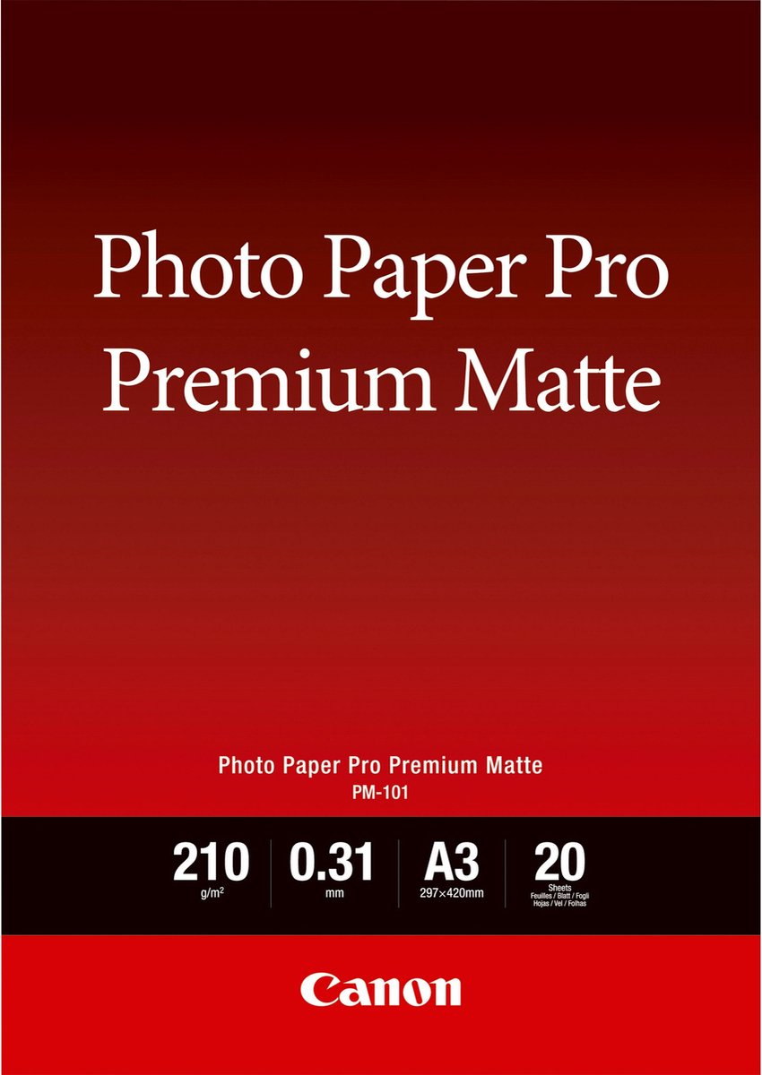 Canon 8657b006 Packung Fotopapier A3