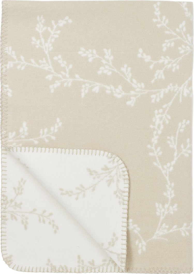 Meyco Baby Branches Babybettdecke – gewebt – Sand – 75 x 100 cm – 1,0 Tog