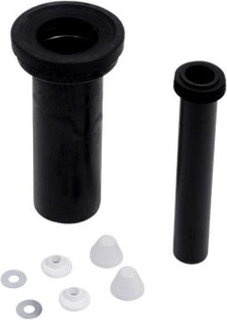 Plieger Sanit Wand-WC-Anschluss - Komplettes Anschlussset - 30 cm - Schwarz
