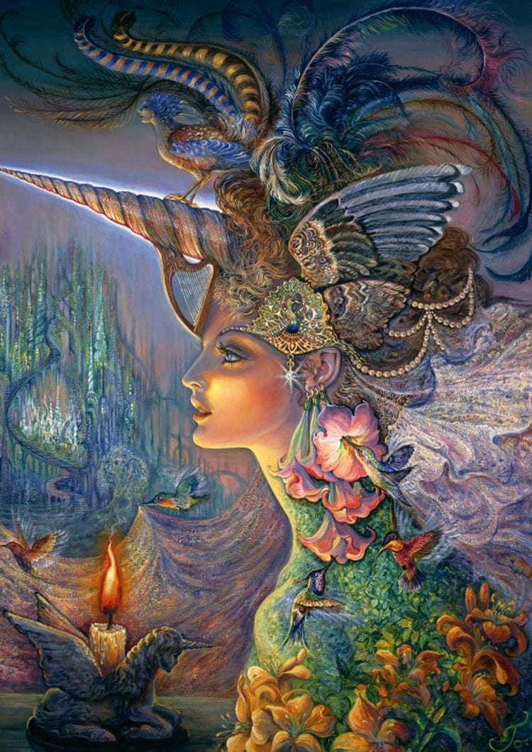 Grafika Puzzle Josephine Wall – My Lady Einhorn – 2000 Teile Fantasie.
