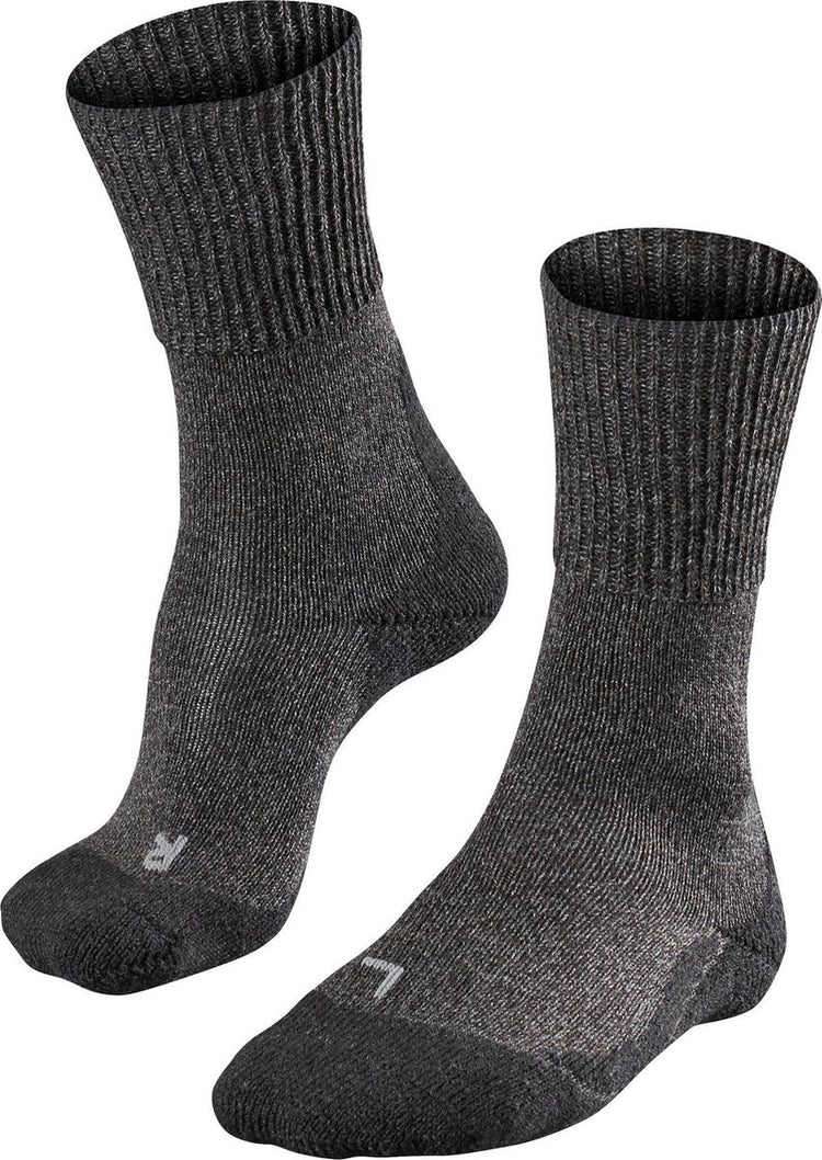 Falke TK1 Wool Anti-Blister dickes Woll-Funktionsmaterial Wandersocken Damen Grau – Größe 41-42