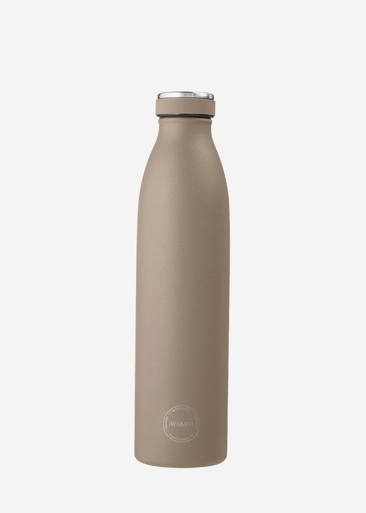 Aya ida aya ida - Trinkflasche - Thermoskanne - Trinkflasche - Wasserflasche - to go - 750ml - staubbraun neu!