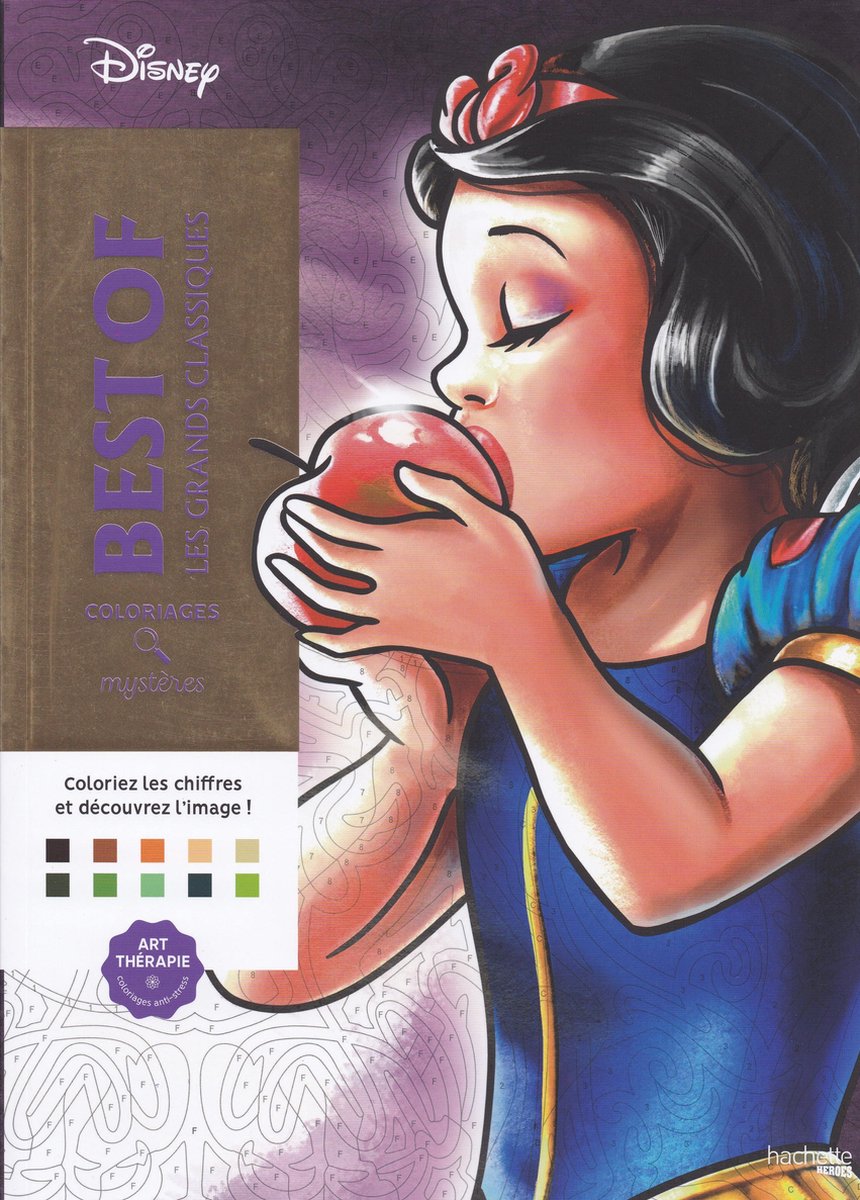 Hachette Heroes Coloriages Mysteres Disney Best of Les Grands Classiques – Malbuch für Erwachsene –