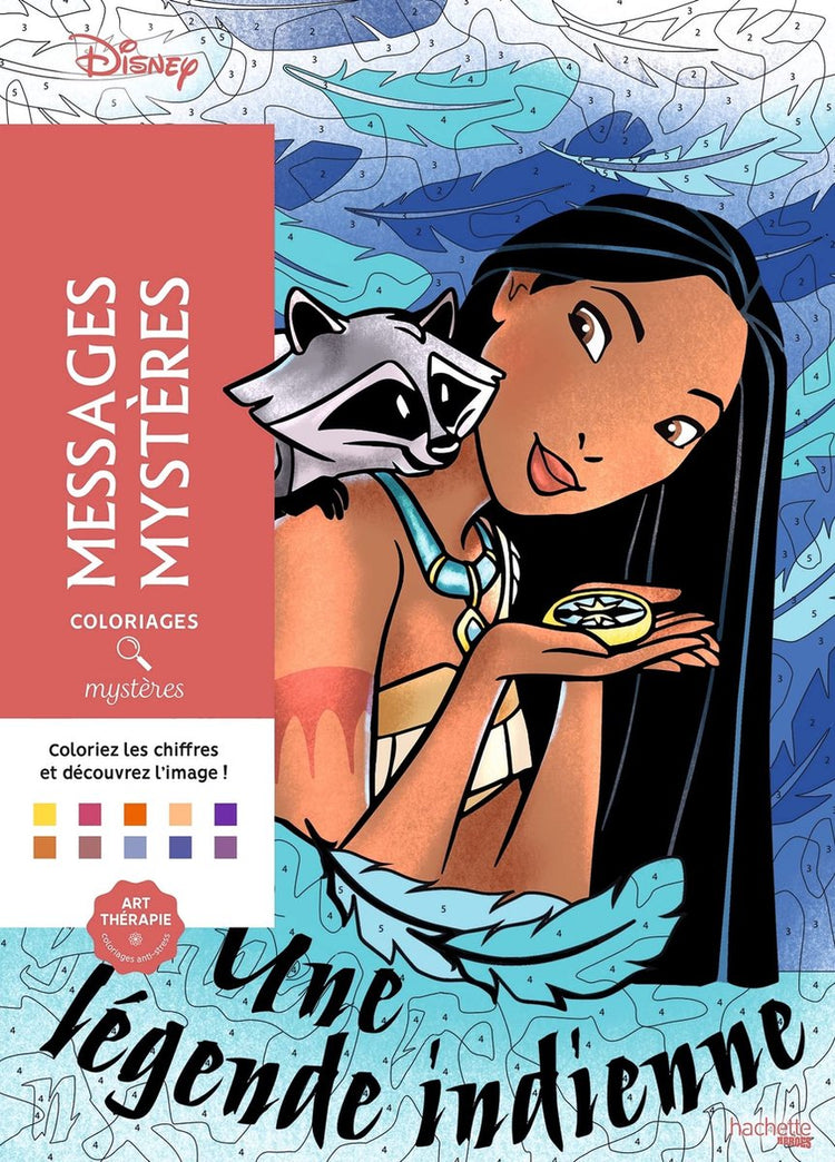 Hachette Helden Disney Coloriages Mystères – Nachrichten Mystères – Hachette – Malbuch für Erwachsene – Malen nach Zahlen