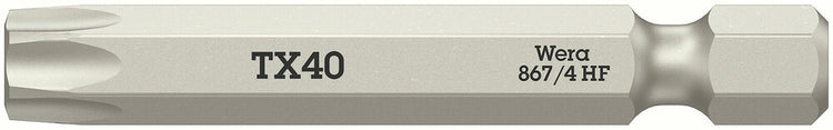 Wera 867 4 Torx® HF-Bits mit Haltefunktion, tx 40 x 50 mm - 05060511001