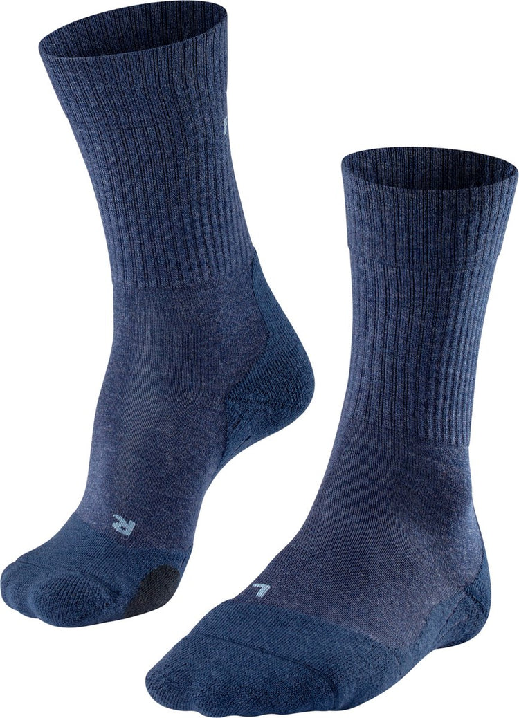 Falke TK2 Wool Anti-Blister dickes Woll-Funktionsmaterial Wandersocken Herren blau – Größe 46-48