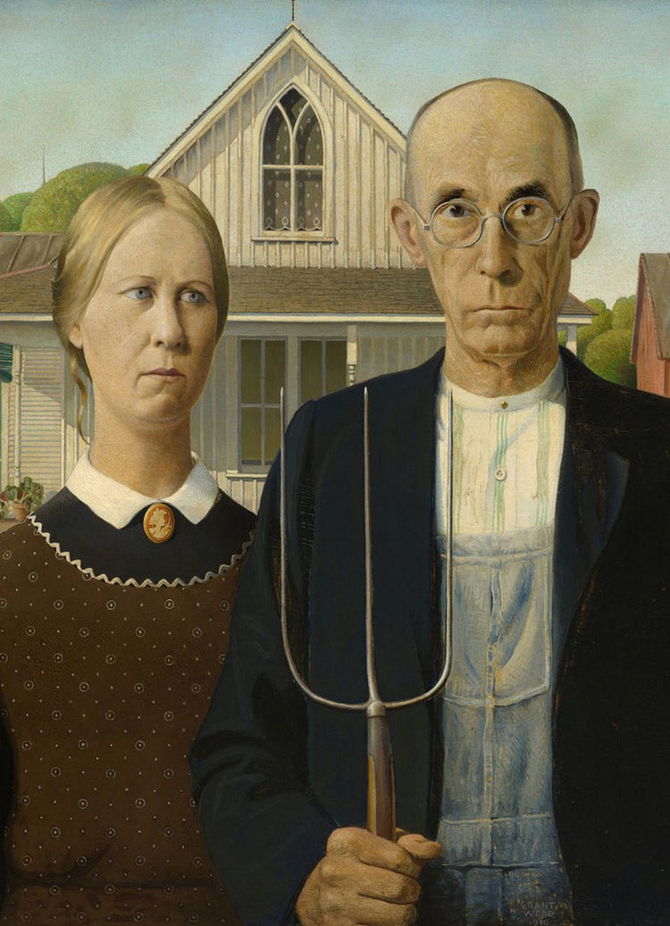 Eurographics Puzzle Grant Wood American Gothic 1000 Teile Pappe.
