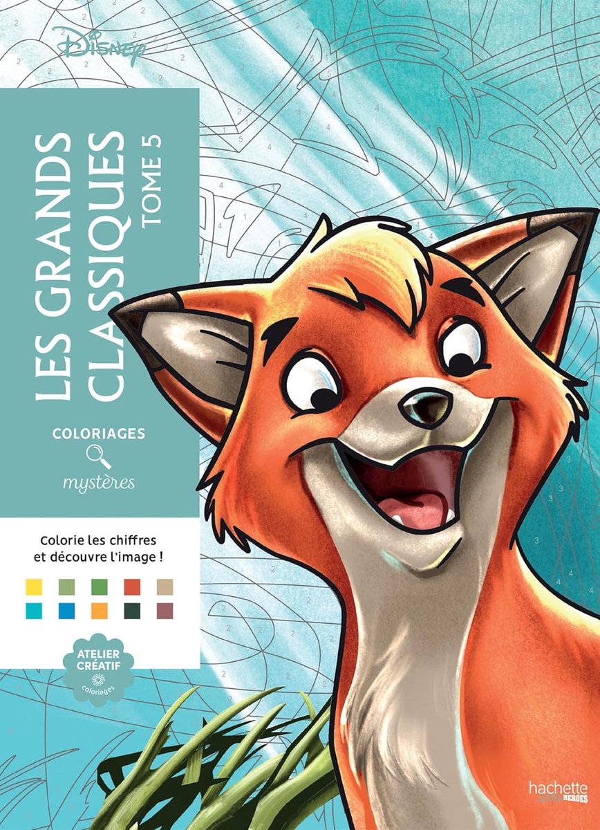 Hachette Heroes Les Grands Classiques Band 5 – Disney-Malbuch für Erwachsene