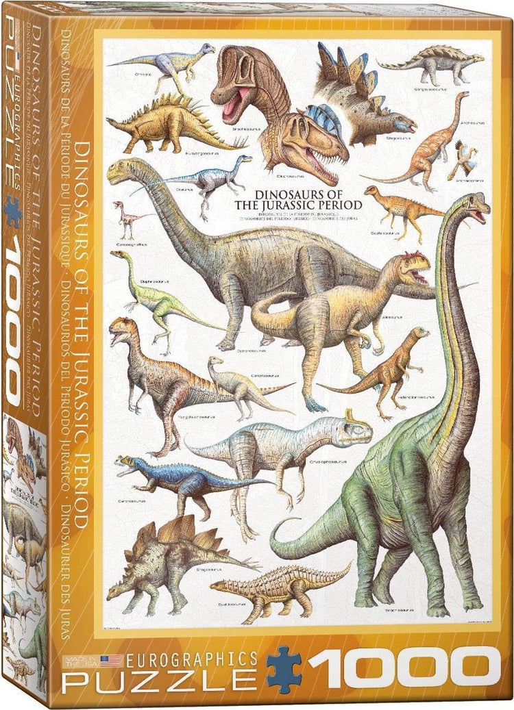 Eurographics Puzzle Dinosaurier des Jura – 1000 Teile