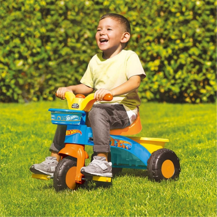 Dolu Hot Wheels Dreirad + Sound 50x64x46 cm Orange Blau gelb