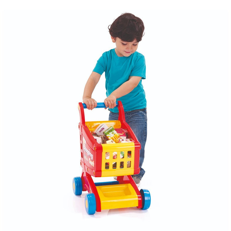 Dolu Dolu Einkaufswagen 50x31x43 cm Rot gelbblau