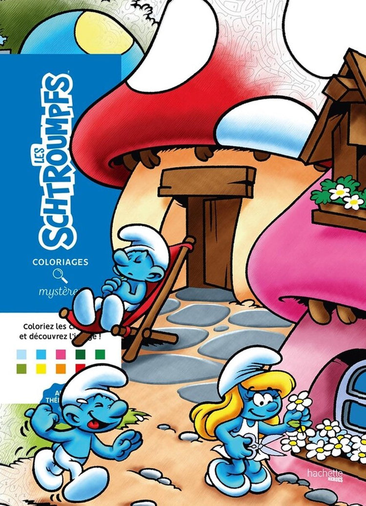 Hachette Heroes Coloriages Mystères Les Schtroumpfs (Schlümpfe) – Malbuch zum Ausmalen nach Zahlen für Erwachsene