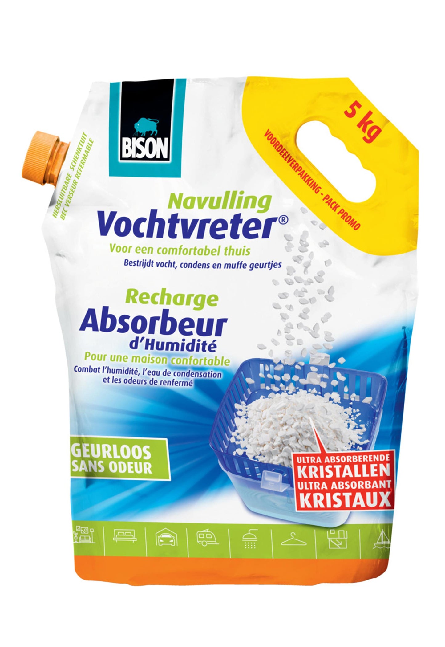 Bison Feuchtigkeitsabsorber Ultra Nachfüllung 5 kg