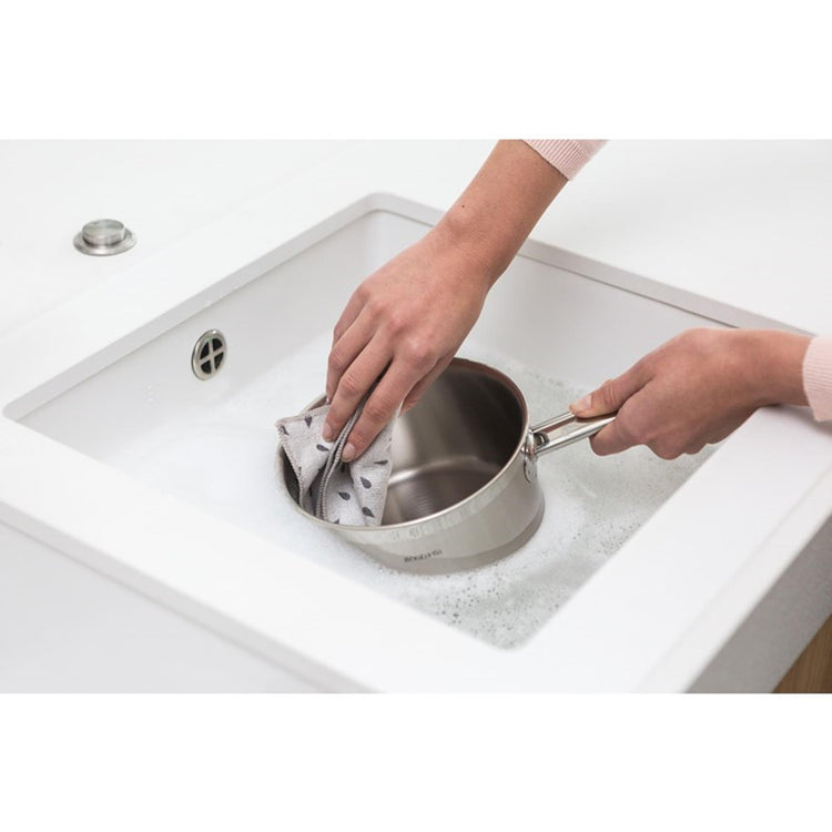 Brabantia Brabantia Mikrofaser -Tücher Set von 2 30 x 30 hellgrau