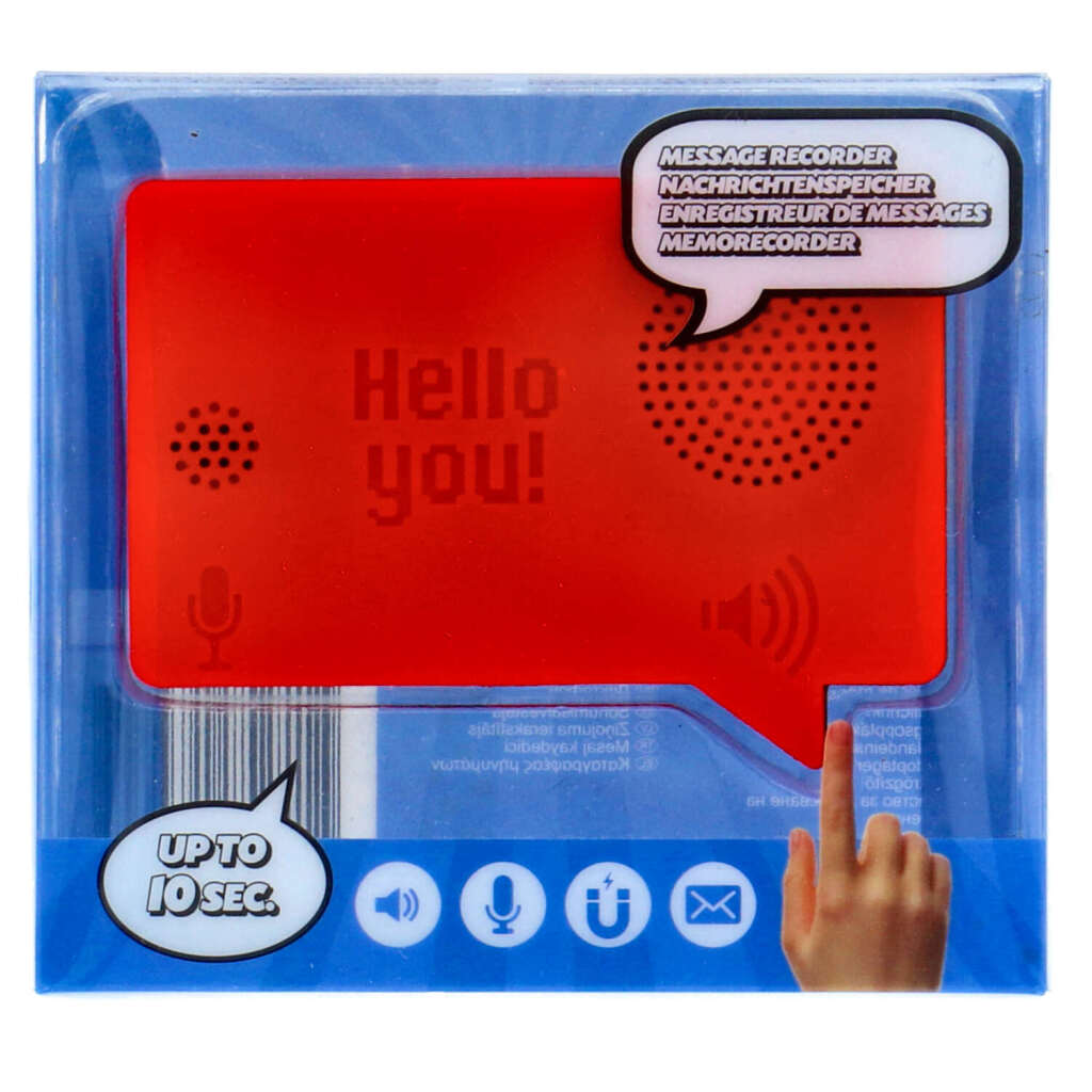 Memo Recorder Magnetic Red