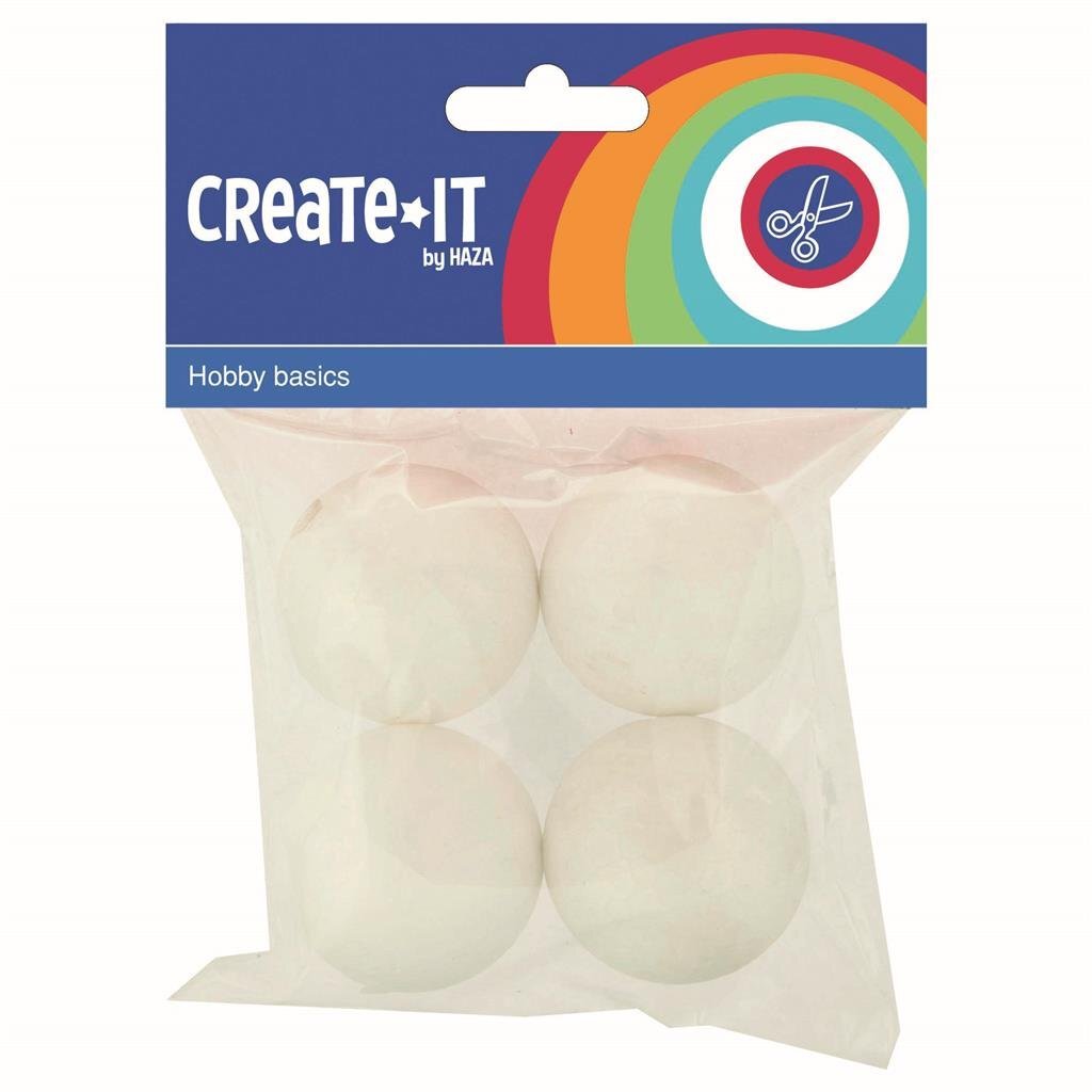 Erstellen Sie es erstellen Sie es Polystyrolbirnen 4,5 cm 4 Teile