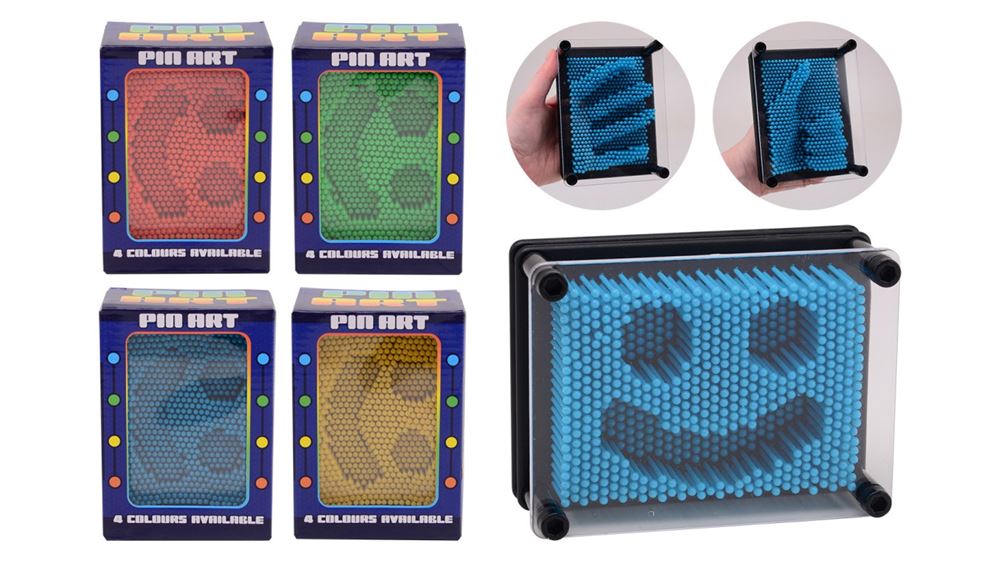 Pin-Kunst im Karton. 4 Sortiment. 4+