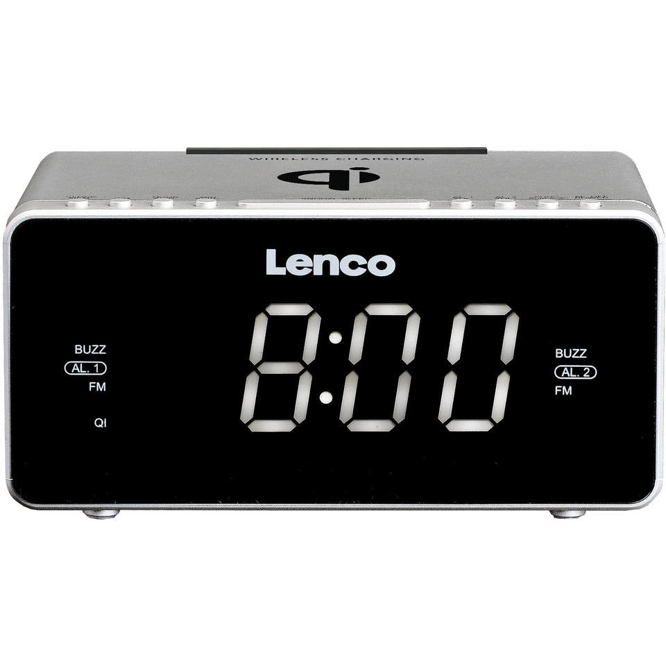 Lenco Lco CR-550 Klokradio Silber