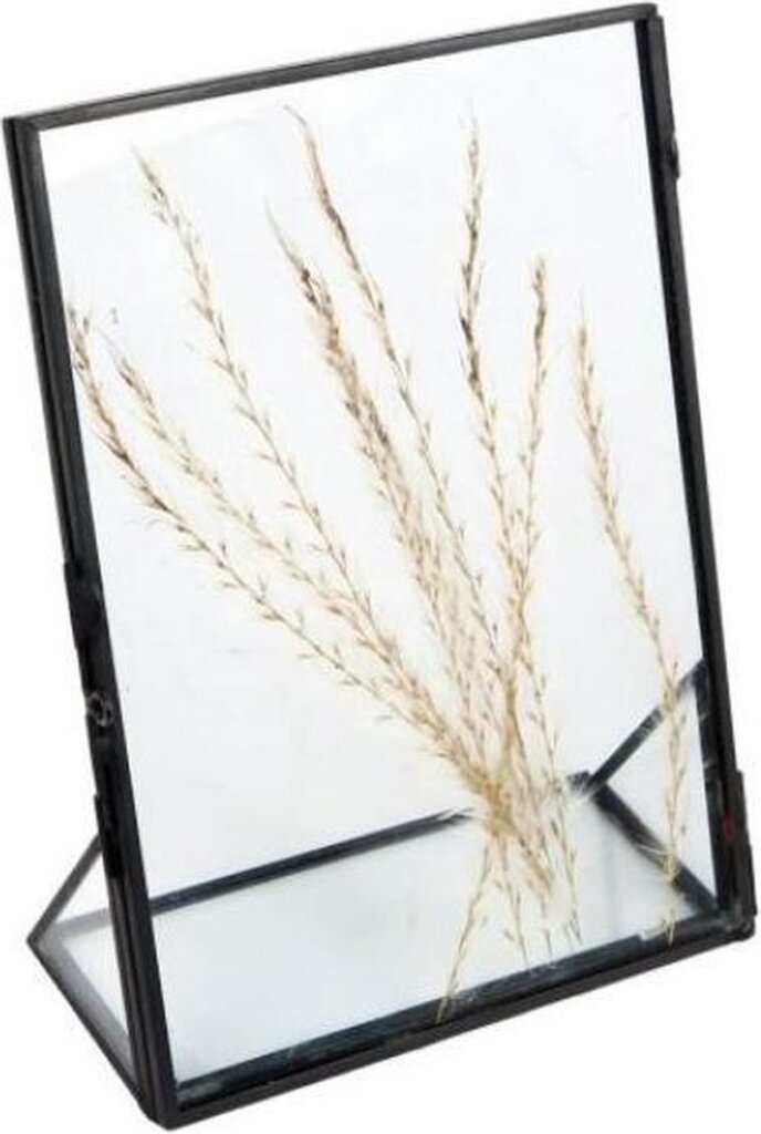 Geschenke Amsterdam Geschenke Amsterdam Fotorahmen Trockene Blumen 13x18 cm Stahlglas schwarz