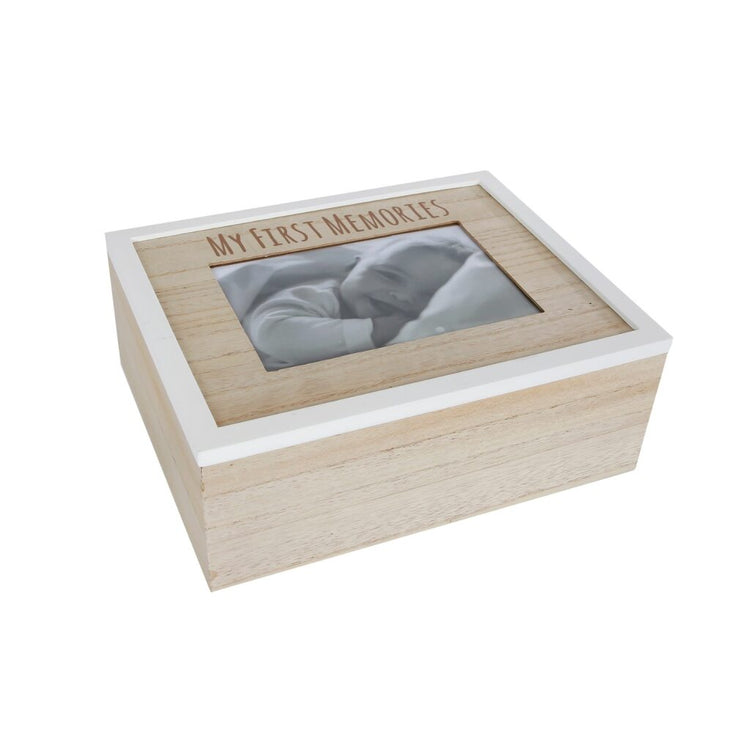 Andere Marken meine ersten Erinnerungen Holzlagerbox 24x19x9 cm Natural Weiß