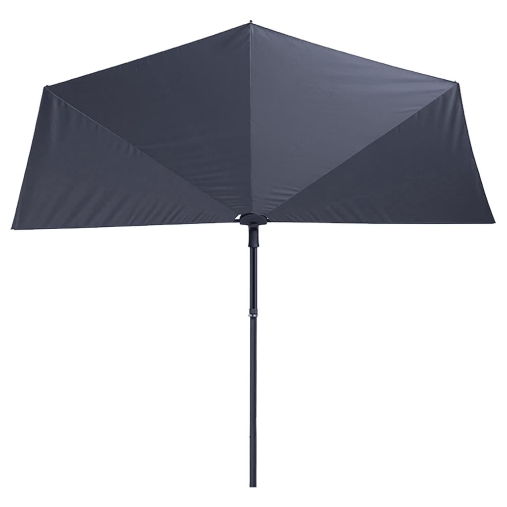 Madison Balkon Parasol Sonnenwelle 270x150 cm Grau Pac3p014