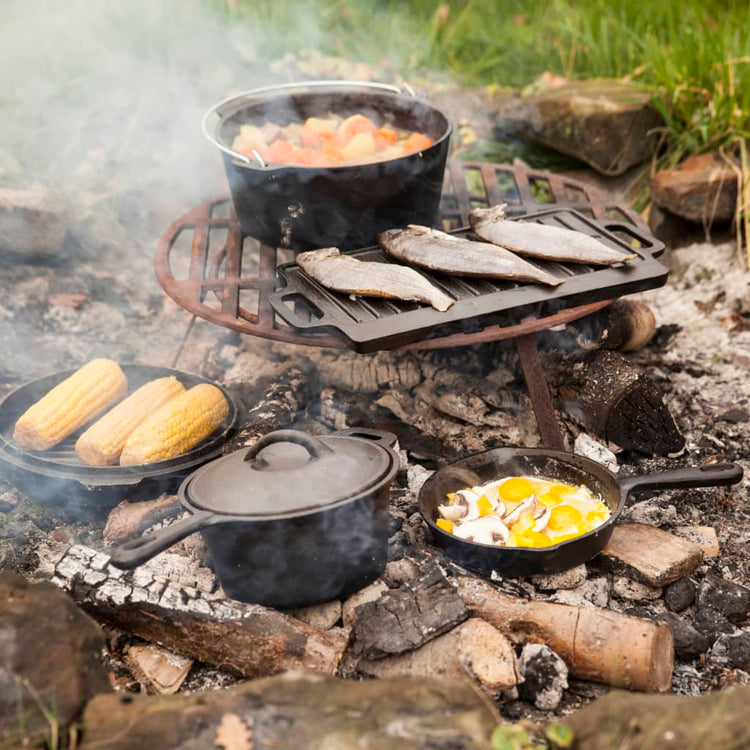 Esschert Design Esschert Design Camp Fire Cooking Set 7-teilig Zwartff240