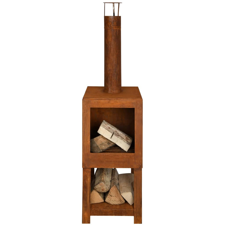 Esschert Design Esschert Design Gartenkamin mit Holzstockrost -gelöschtes FF298