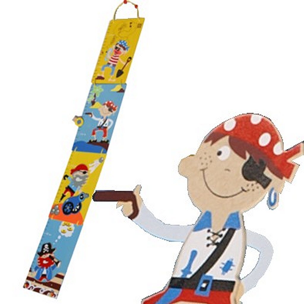 Einfach für Kinder einfach für Holzpiraten -Wachstumsmesser