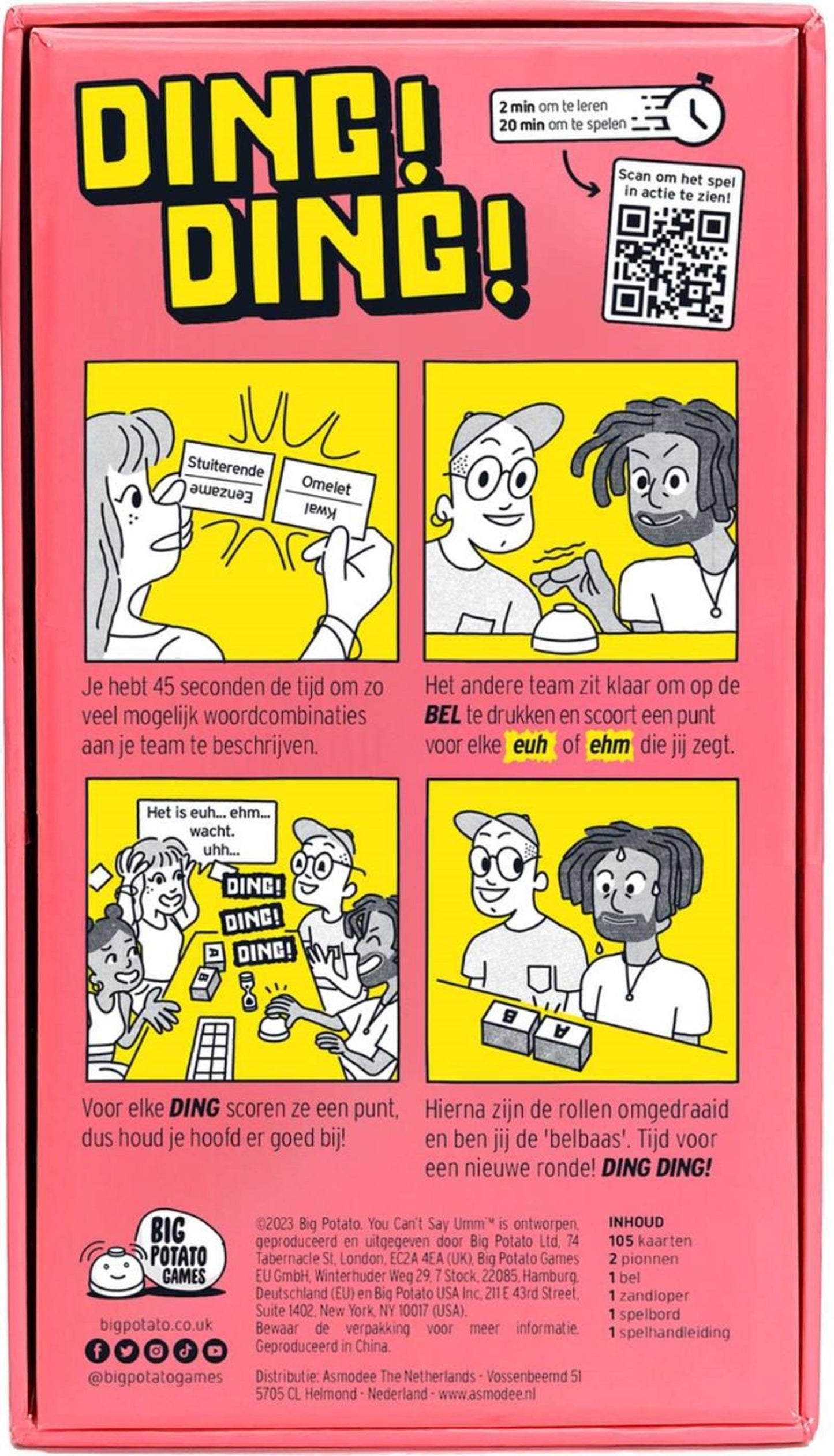 Asmodee, man kann nicht sagen, ähm, Partykartenspiel (nl)