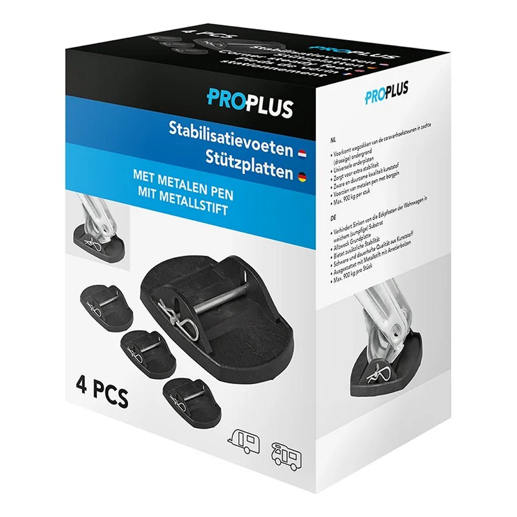 Proplus -Stabilisierungsfuß mit Borgpen schwarz 4 Teile