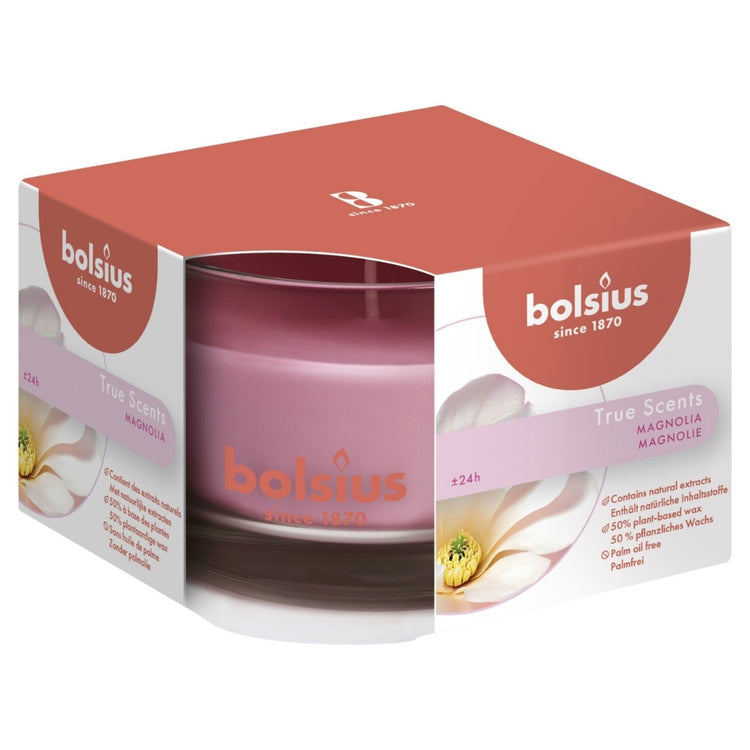 Bolsius Bolsius True Scents Magnolia Duftkerze in Glas 6,3 x 9 cm 40 Brennstunden