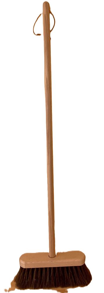 Straßenbesen für Kinder, Naturhaar. 80 cm. 3+