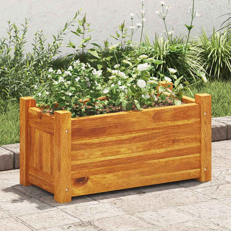 VIDAXL -Pflanzer erhöht 50 x 25 x 25 cm Akazieholz