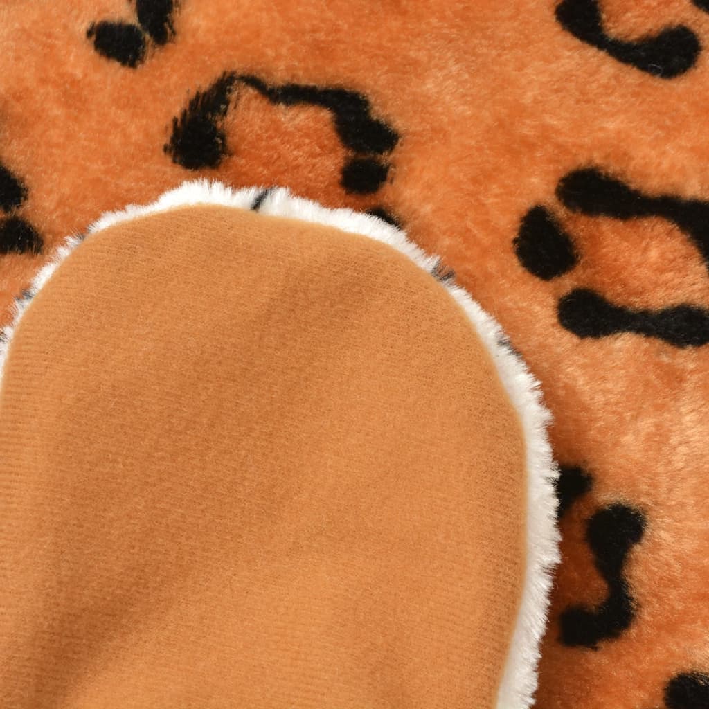 VidaXL Leopardenteppich Plüsch 139 cm braun