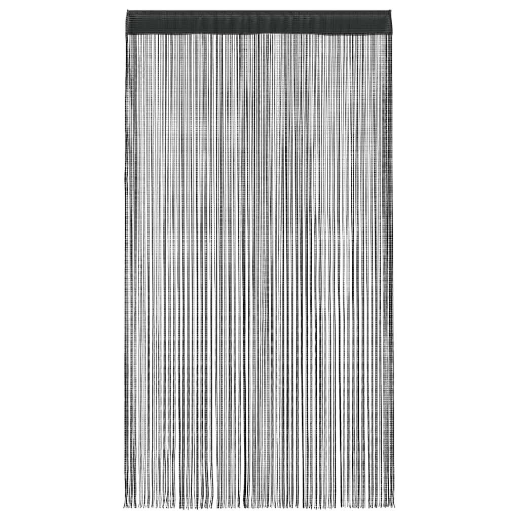 Vidaxl -Drahtvorhänge 2 ST 140x250 cm Schwarz