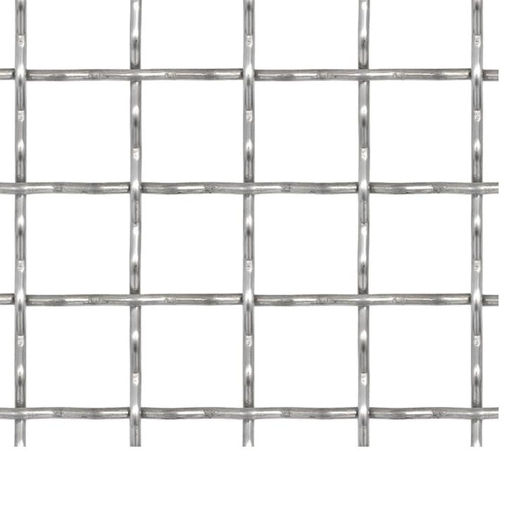 VIDAXL -Kabelzaun gewebter Netz 50 x 50 cm 21x21x2,5 mm Edelstahl
