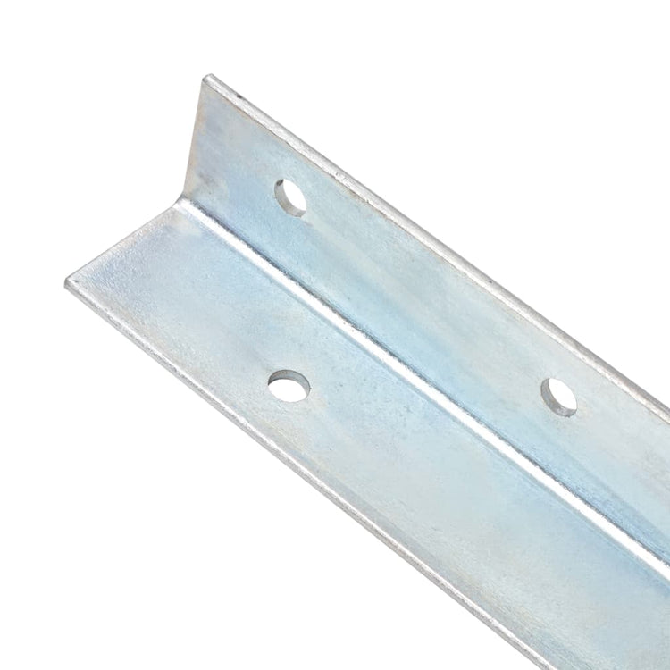 Vidaxl gemahlener Anker L-förmig 5x5x50 cm verzinkter Stahl 2 St.